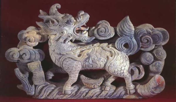 Yuan Terracotta Relief Sculpture Depicting a Qilin