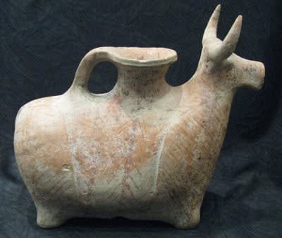 Terracotta Vessel in the Form of a Bull