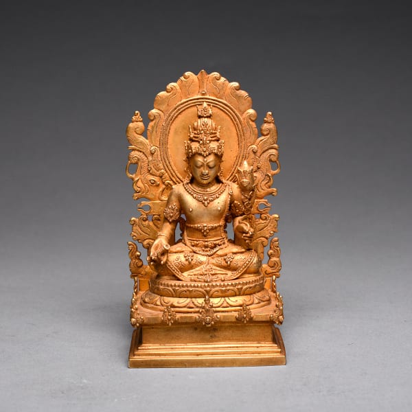 Indonesian Gold Sculpture of a Deity