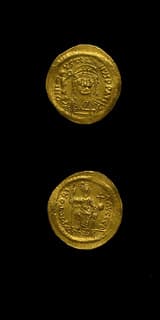 Byzantine Gold Coin of Emperor Justin II