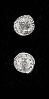 Silver Denarius of Emperor Elagabalus