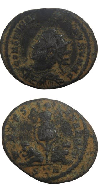 Bronze Coin of Constantine II Struck While Caesar