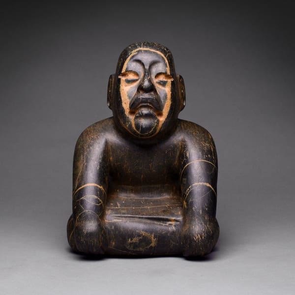 Olmec Stone Seated Figure