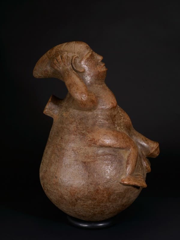 Mangbetu Anthropomorphic Terracotta Vessel