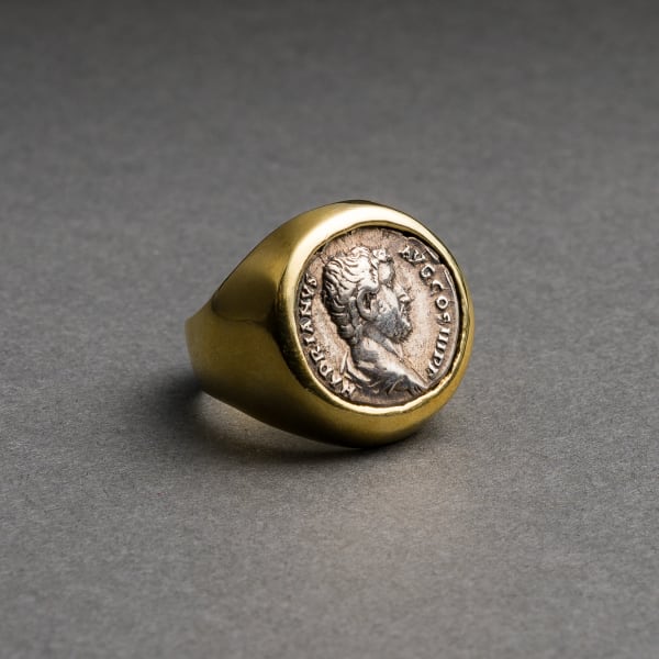 Silver Denarius of Roman Emperor Hadrian, 118 CE - 137 CE