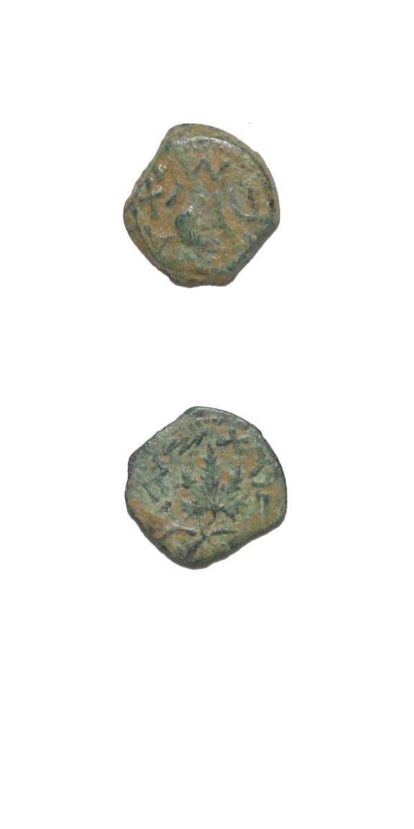Bronze Prutah of the Jewish War Against Rome