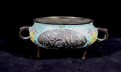 Qing Cloissone Incence Burner