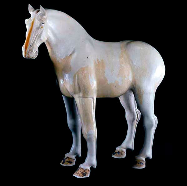 Tang Glazed Sculpture of a Horse
