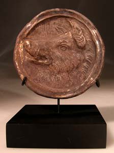 Gilt Silver Roundel of a Boar