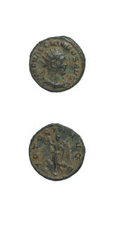 Silvered Bronze Antoninianus of Emperor Valerian I