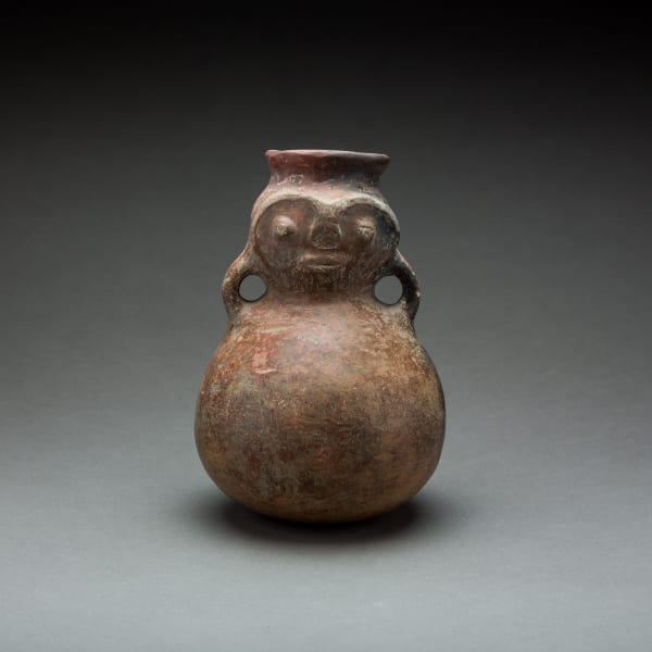 Burnished Terracotta Vessel of a Zoomorphic Figure