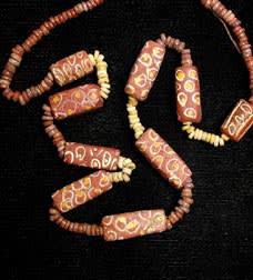 Egyptian Faience Bead And Venetian Bead Necklace