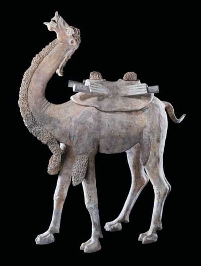 T'ang Large Terracotta Sculpture of a Camel