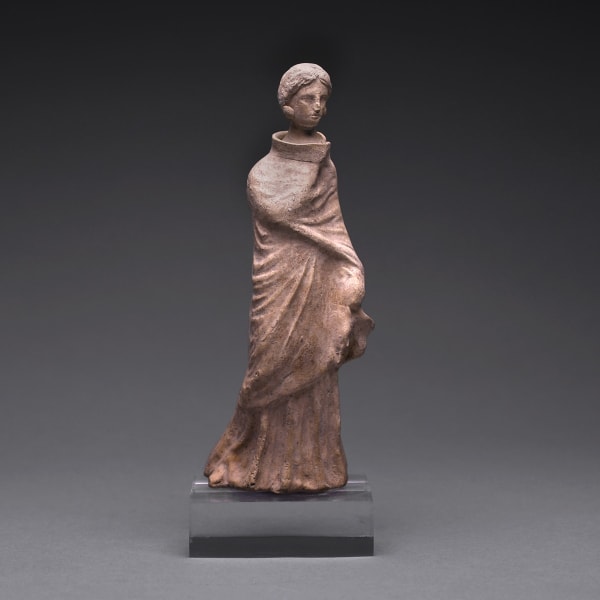 A Hellenistic Terracotta Statue of a Woman