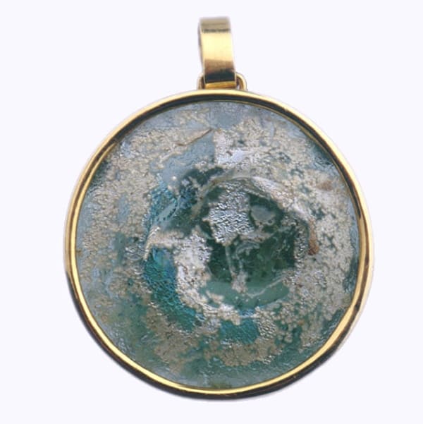 Pendant Of A Roman Glass Fragment