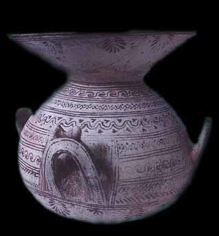Daunian Terracotta Sphageion Olla