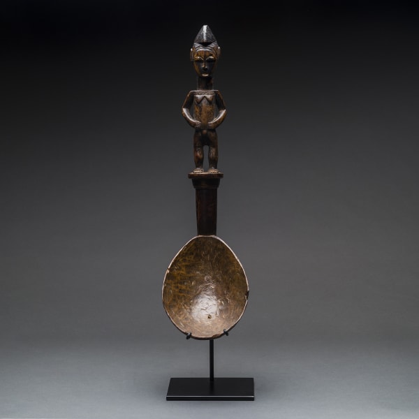 Senufo Wooden Spoon with a Handle in the Form of a Woman