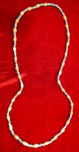 Egyptian Faience And Amber Bead Necklace