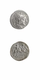 Roman Republican Silver Denarius, L. Sempronius Pitio