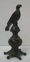 Seljuk Bronze Eagle with Inlaid Silver Eyes