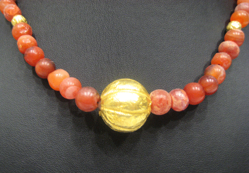Carnelian Bead Necklace