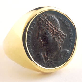 Bronze Coin of the Roman Emperor Constans