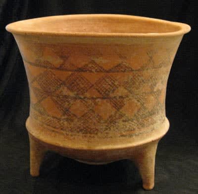 Pottery Tripod Vessel