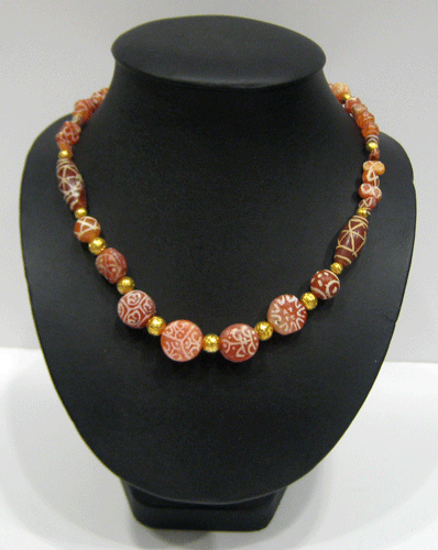Carnelian Bead Necklace