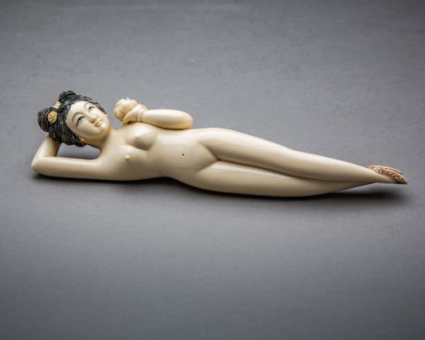 Chinese carved ivory figurine of a doctor's doll