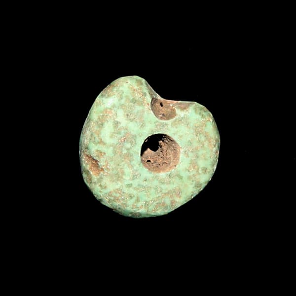 Mezcala Green Stone Circular Amulet
