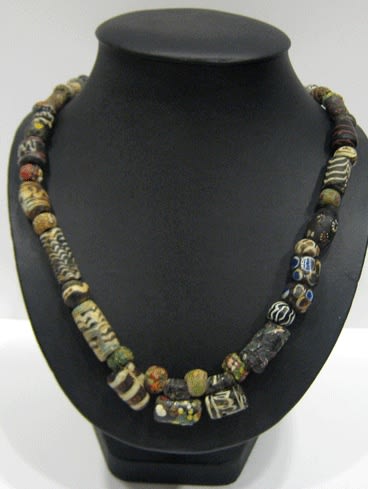 Mixed Ancient Glass Beaded Necklace