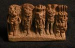 New Kingdom Faience Amulet Depicting Five Deities
