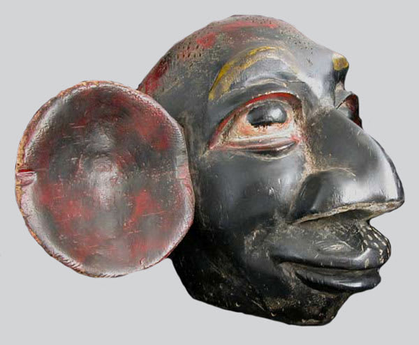 Igbo Colonial Polychrome Dance Mask