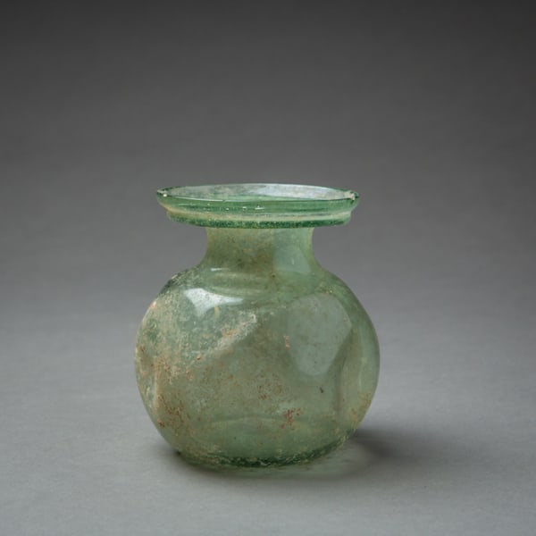 Roman Green Glass Jar