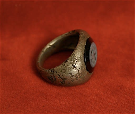 Roman Silver Ring with Sardonyx Intaglio
