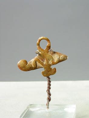 Dogon Bronze Chameleon Pendant