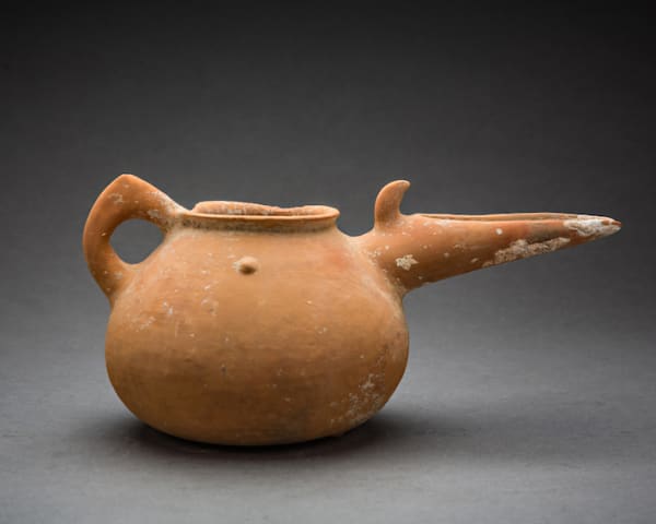Terracotta Spouted Spherical Jug