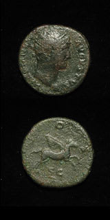 Bronze Dupondis of Emperor Hadrian