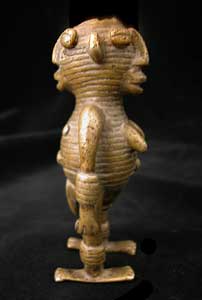 Chadian Brass Janiform Sculpture
