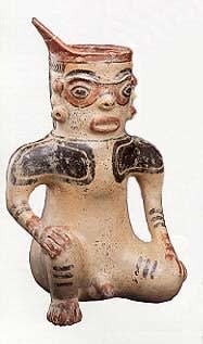 Seated Male Effigy Vessel