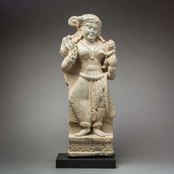 Gandhara Schist Sculpture of Standing Hariti