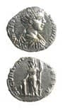 Silver Denarius of Caracalla Struck While Caesar
