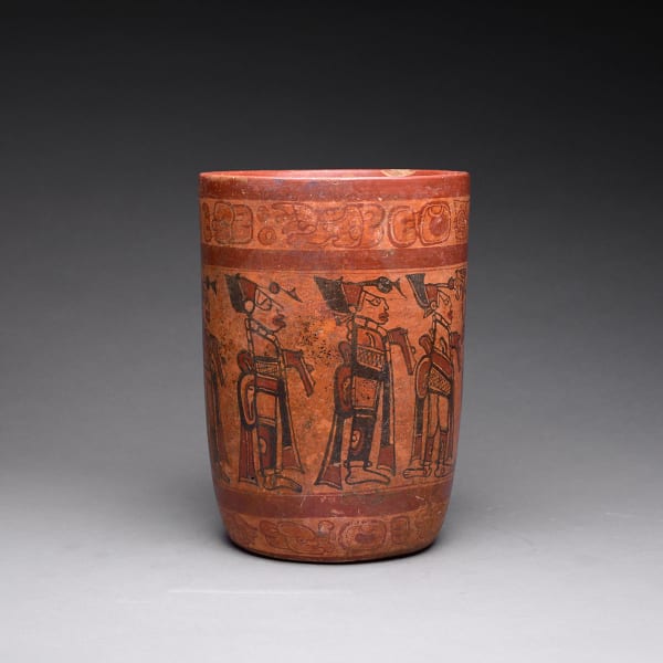 Copador Style Mayan Polychrome Vase