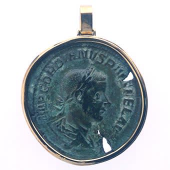 Bronze Sestertius of Roman Emperor Gordian III