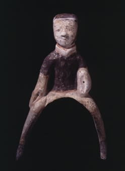 Han Painted Terracotta Sculpture of a Rider
