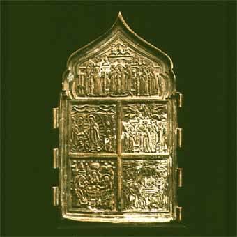 Section of a Brass Traveling Icon