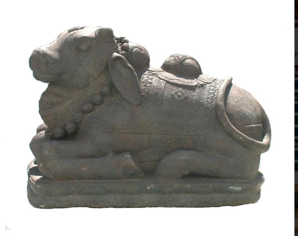 Indonesian Basalt Sculpture of Nandi