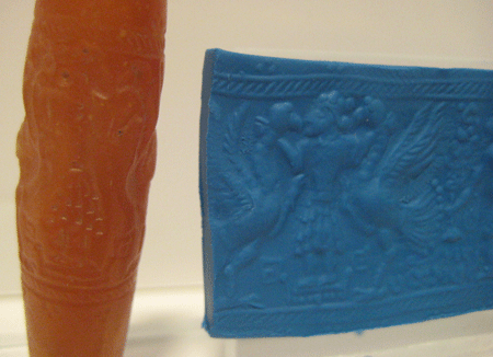 Cylinder Seal of Orange Carnelian