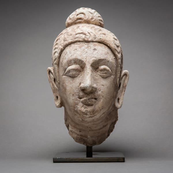 Gandharan Stucco Buddha Head