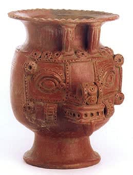 Vessel in the Form of the Head of a Saurian Deity